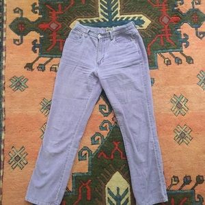 VINTAGE High Waisted Lilac Corduroy Straight  6